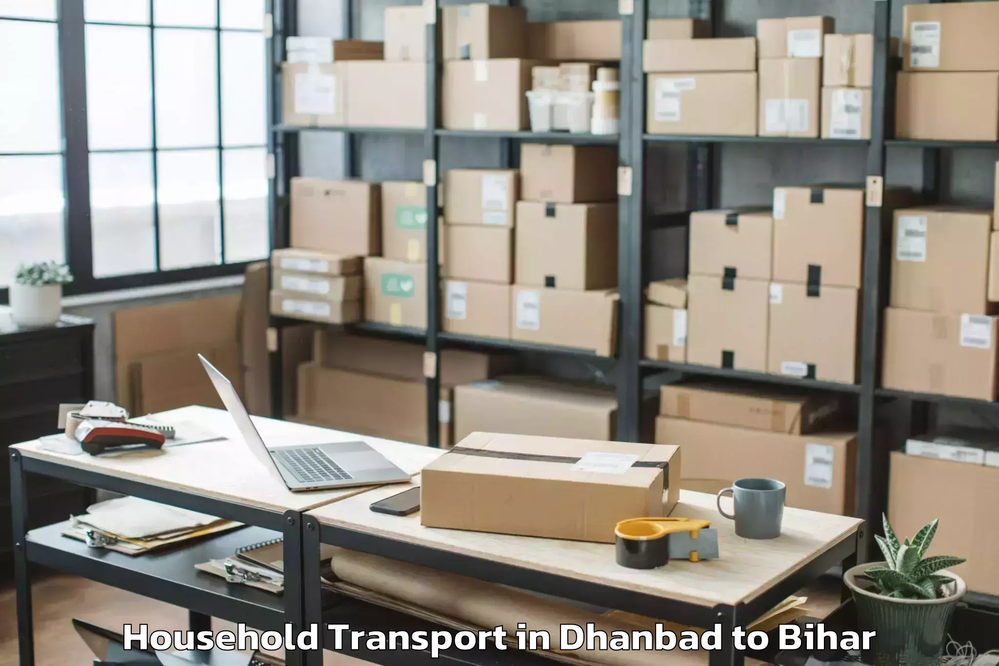 Easy Dhanbad to Raghunathpur Buxar Household Transport Booking